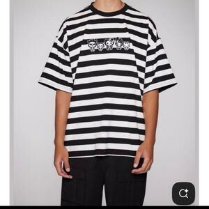 Hello Kitty x Forever 21 striped character tee mens size small